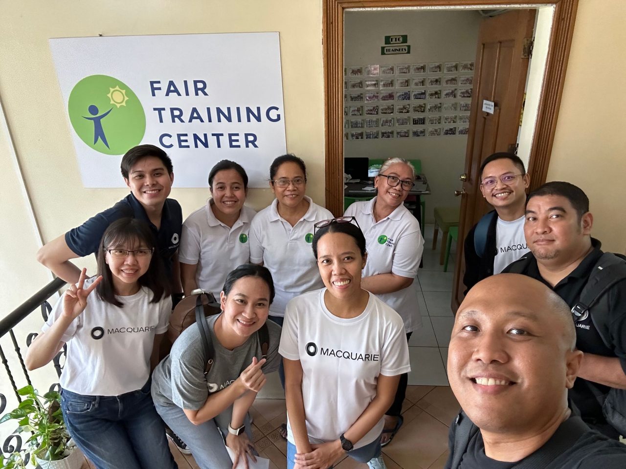 Macquarie Group employees visiting the Fair Training Center, run by grant partner Fair Employment in Manila.