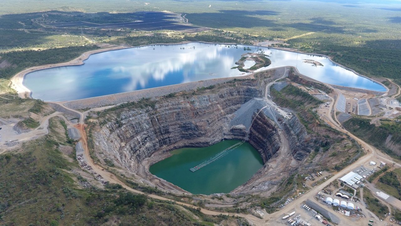 Aerial shot of the Kidston Pumped Storage Hydro